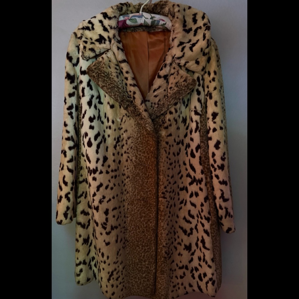 Absolutely Fabulous Multi Pattern Faux Leopard Coat!